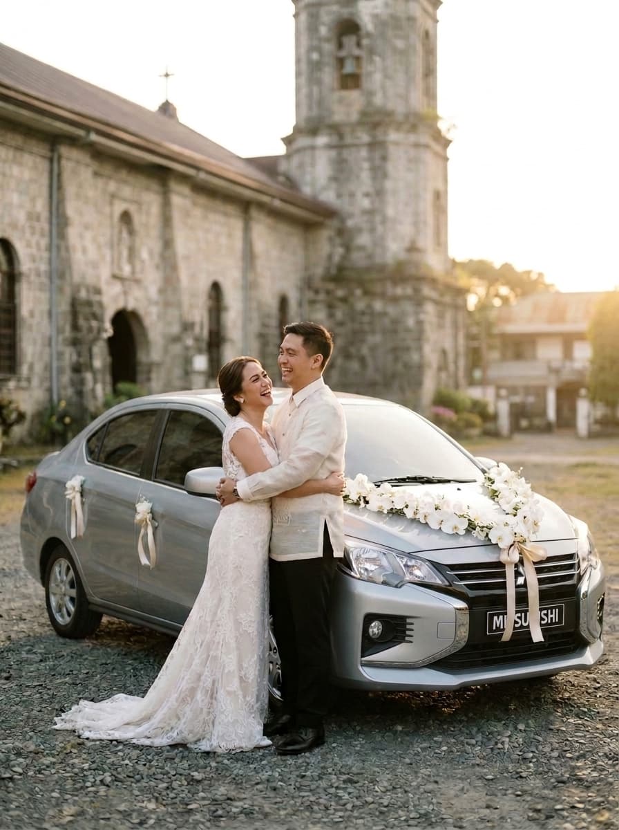 Wedding transport with Tanaw Car Rental and Tours